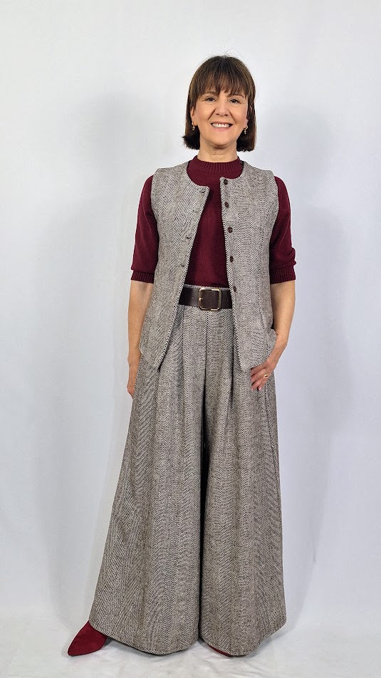 Pantalone "Tweed Pants maxi chic"